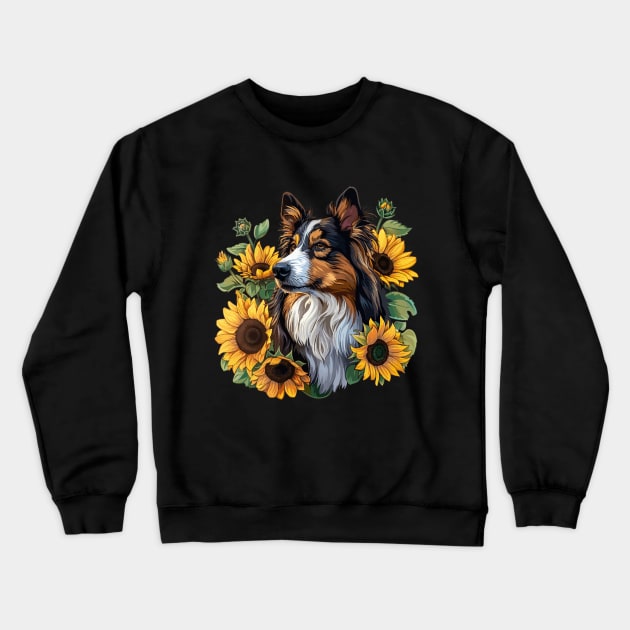 Sheltie Crewneck Sweatshirt by VelvetRoom